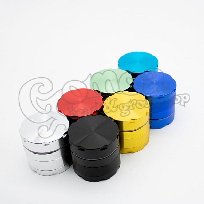 Multicolor grooved metal grinder S (4 parts)